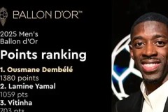 2025金球奖：登贝莱领跑，亚马尔紧追，悬念揭晓